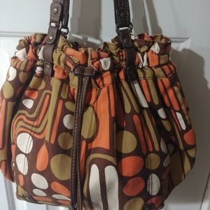 Draw Stap Cotton Hobo Bag Autumn Colors